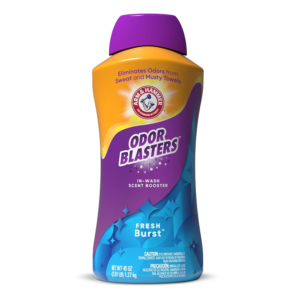 ARM & HAMMER Odor Blasters In-Wash Scent Booster, Recent Burst Laundry Perfume, 45 Oz